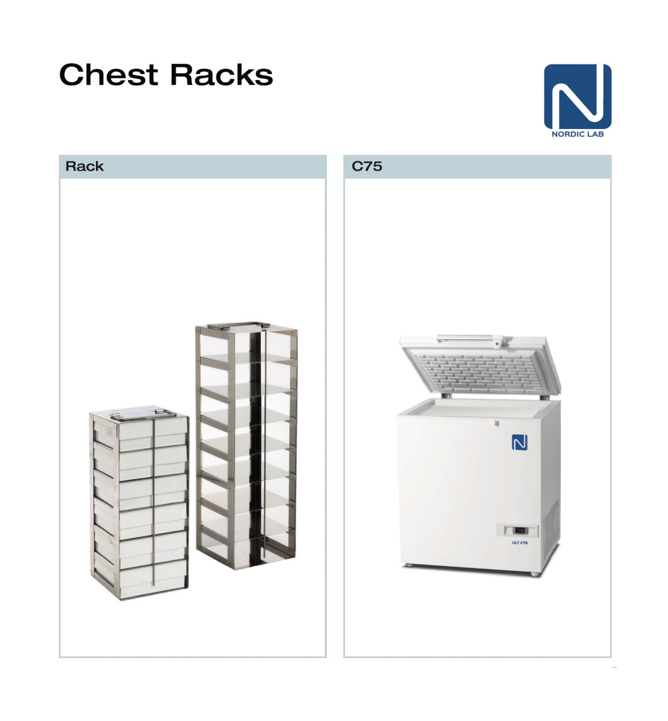 Chest Freezer Racks with Boxes & Dividers